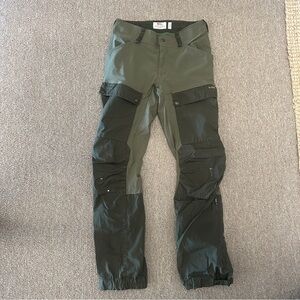 Fjallraven Women's Keb Trousers in Two-Tone Olive Green